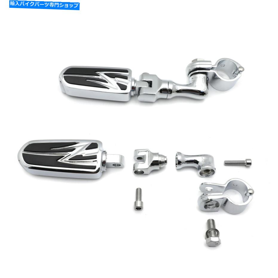 クロームパーツ Chrome Flash 3 "Footpeg 1.25"ヤマハXV250ハーリーダイナツーリングのエンジンガード Chrome Flash 3" FootPeg 1.25" Engine Guard For Yamaha XV250 Harley Dyna Touring