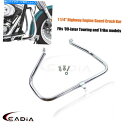 Highway Engine Guard Crash Bar For Harley Touring Street Electra Road Glide Kingカテゴリクロームパーツ状態新品メーカー車種発送詳細全国一律 送料無料（※北海道、沖縄、離島は省く）商品詳細輸入商品の為、英語表記となります。Condition: NewBrand: cadiaracingEAN: 699997512933Manufacturer Part Number: 49050-09AISBN: 699997512933Placement on Vehicle: FrontType: Engine GuardSurface Finish: ChromeFitment: Fits ’09-later Touring and Trike modelsCustom Bundle: NoTube Diameter: 1 1/4 inchBundle Description: 1 1/4" Steel Engine GuardFeatures: Superior quality and DurableModified Item: NoNote: Mounting hardware includedUPC: 699997512933PACKAGE INCLUDED: 1X Engine Guard 条件：新品ブランド：キャディアリーシングEan：699997512933メーカー部品番号：49050-09a.ISBN：699997512933車両の配置：前面タイプ：エンジンガード表面仕上げ：Chrome.フィットメント：'09-格闘技ツーリングとトリケモデルフィットカスタムバンドル：いいえチューブの直径：1 1/4インチバンドルの説明：1 1/4 "スチールエンジンガード特徴：優れた品質と耐久性変更されたアイテム：いいえ注：マウントハードウェアに含まれていますUPC：699997512933パッケージが含まれています：1xエンジンガード《ご注文前にご確認ください》■海外輸入品の為、NC・NRでお願い致します。■取り付け説明書は基本的に付属しておりません。お取付に関しましては専門の業者様とご相談お願いいたします。■通常2〜4週間でのお届けを予定をしておりますが、天候、通関、国際事情により輸送便の遅延が発生する可能性や、仕入・輸送費高騰や通関診査追加等による価格のご相談の可能性もございますことご了承いただいております。■海外メーカーの注文状況次第では在庫切れの場合もございます。その場合は弊社都合にてキャンセルとなります。■配送遅延、商品違い等によってお客様に追加料金が発生した場合や取付け時に必要な加工費や追加部品等の、商品代金以外の弊社へのご請求には一切応じかねます。■弊社は海外パーツの輸入販売業のため、製品のお取り付けや加工についてのサポートは行っておりません。専門店様と解決をお願いしております。■大型商品に関しましては、配送会社の規定により個人宅への配送が困難な場合がございます。その場合は、会社や倉庫、最寄りの営業所での受け取りをお願いする場合がございます。■輸入消費税が追加課税される場合もございます。その場合はお客様側で輸入業者へ輸入消費税のお支払いのご負担をお願いする場合がございます。■商品説明文中に英語にて”保証”関する記載があっても適応はされませんのでご了承ください。■海外倉庫から到着した製品を、再度国内で検品を行い、日本郵便または佐川急便にて発送となります。■初期不良の場合は商品到着後7日以内にご連絡下さいませ。■輸入商品のためイメージ違いやご注文間違い当のお客様都合ご返品はお断りをさせていただいておりますが、弊社条件を満たしている場合はご購入金額の30％の手数料を頂いた場合に限りご返品をお受けできる場合もございます。(ご注文と同時に商品のお取り寄せが開始するため)（30％の内訳は、海外返送費用・関税・消費全負担分となります）■USパーツの輸入代行も行っておりますので、ショップに掲載されていない商品でもお探しする事が可能です。お気軽にお問い合わせ下さいませ。[輸入お取り寄せ品においてのご返品制度・保証制度等、弊社販売条件ページに詳細の記載がございますのでご覧くださいませ]&nbsp;