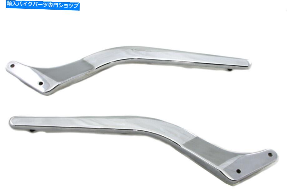 クロームパーツ リアーメントスストラットセットスポイトクロード、ウーディーボーデンパンポートサイズに闘う - オリジナルのタイトルを表示する リアフェンダーストラットセットスムーズクローム 、 ハーレーダビッドソンオートバイモデルに適合- show original title