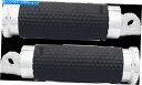 クロームパーツ エイボンブラッククロームゲルゴム男性マウントドライバー旅客の足脚 Avon Black Chrome Gel Rubber Male Mount Driver Passenger Motorcycle Footpegs