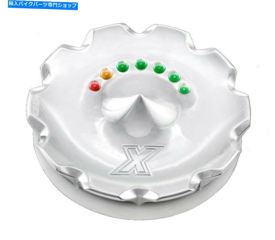 クロームパーツ Xtreme Machine Chrome Domination LEDの燃料ゲージ96 UP B / T Vented 0210-2027-CH Xtreme Machine Chrome Dominate LED Fuel Gauge 96-UP B/T Vented 0210-2027-CH