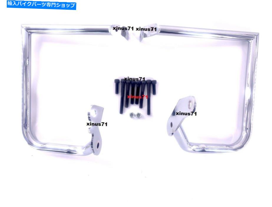 クロームパーツ ハーレーHDソフトスプリングファームFXSTS 00から06のための新しい後部サドルバッグガードクラッシュバー NEW Rear Saddlebag Guard Crash Bar For Harley HD Softail Springer FXSTS 00 TO 06