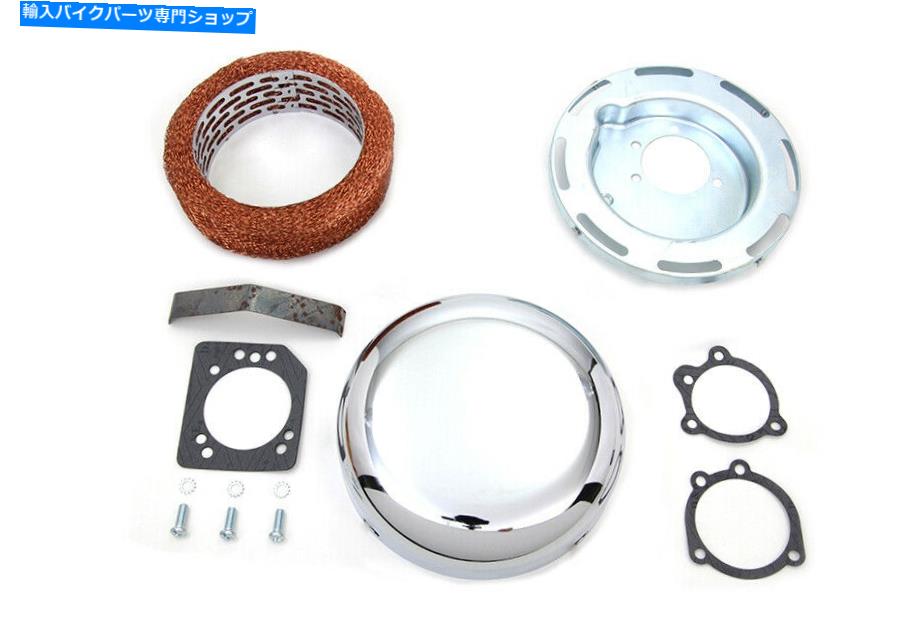クロームパーツ 7ラウンドエアクリーナアセンブリクロム 7 Round Air Cleaner Assembly Chrome