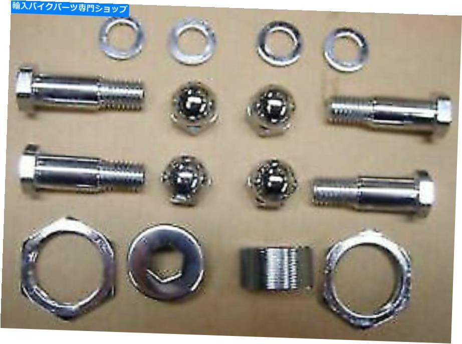 クロームパーツ V-Twinによるハーレーダビッドソン用クロムロッカーボルトキット Chrome Rocker Bolt Kit for Harley Davidson by V-Twin