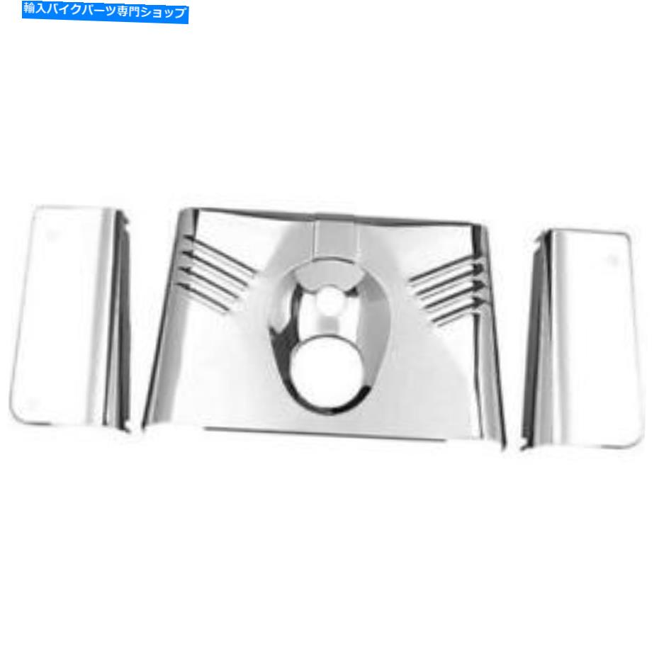 クロームパーツ ドラッグスペシャリのリブドックのフォーク缶クロームハーレーダビッドソン Drag Specialties Ribbed Fork Tins Chrome Harley Davidson