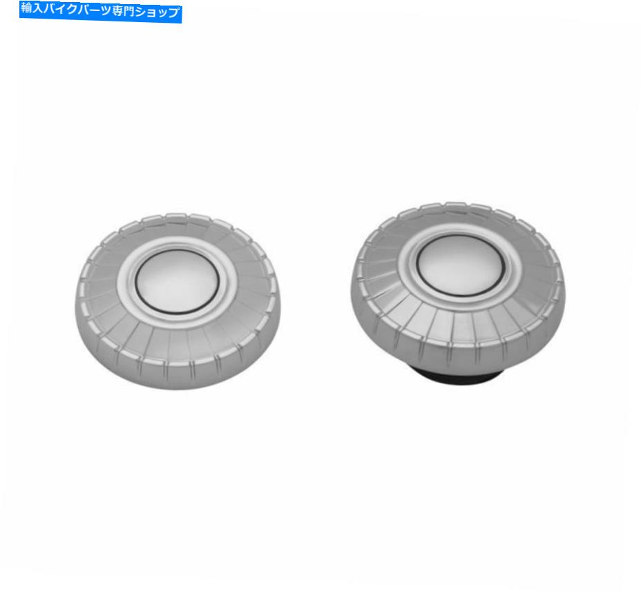 クロームパーツ クライャキンAZTEC燃料キャップクロームインドロードマスター15-18 Kuryakyn Aztec Fuel Caps CHROME Indian Roadmaster 15-18