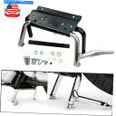 クロームパーツ ハーレーツーリングFLH FLT 1999-08のための頑丈な調節可能なクロームセンタースタンド Heavy Duty Adjustable Chrome Center Stand for Harley Touring FLH FLT 1999-08 New