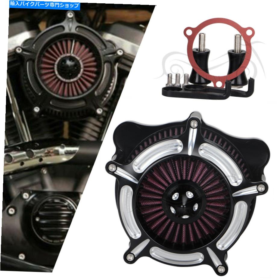 クロームパーツ Harley Touring 17-20のソフトのためのクロムエッジブラックエアクリーナー摂取赤フィルター Chrome Edge Black Air Cleaner Intake Red Filter For Harley Touring 17-20 Softail