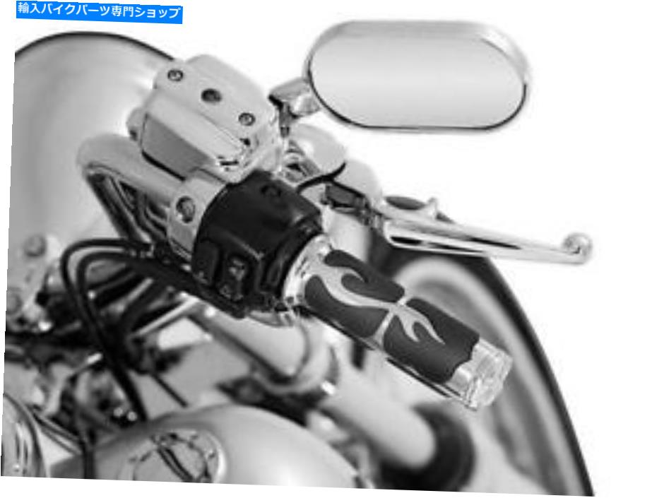 クロームパーツ クライャキンイソ炎ざりクロム＃6260ハーレーダビッドソン Kuryakyn ISO Flame Grips Chrome #6260 Harley Davidson
