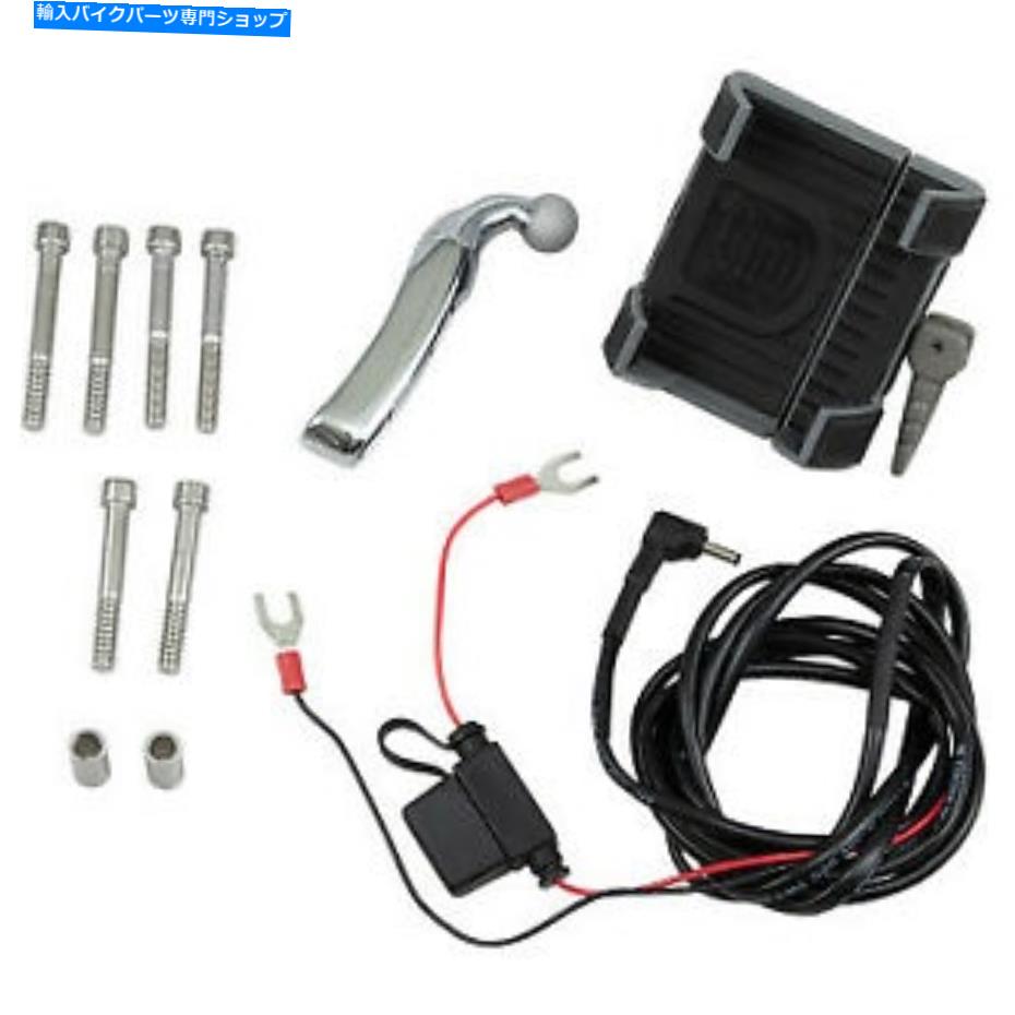 クロームパーツ 充電電話ホルダークロームペンマウント1993ハーレーソフトノスタルジアフストン Charging Phone Holder Chrome Perch Mount 1993 Harley Softail Nostalgia FLSTN