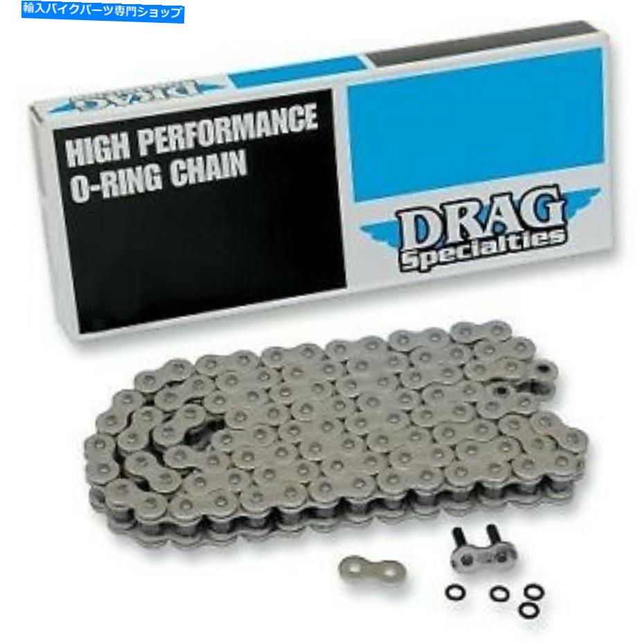 ѡ Drag Specialties Chrome 530꡼O󥰥X 102 Drag Specialties Chrome 530 Series O-Ring Chain X 102 Links