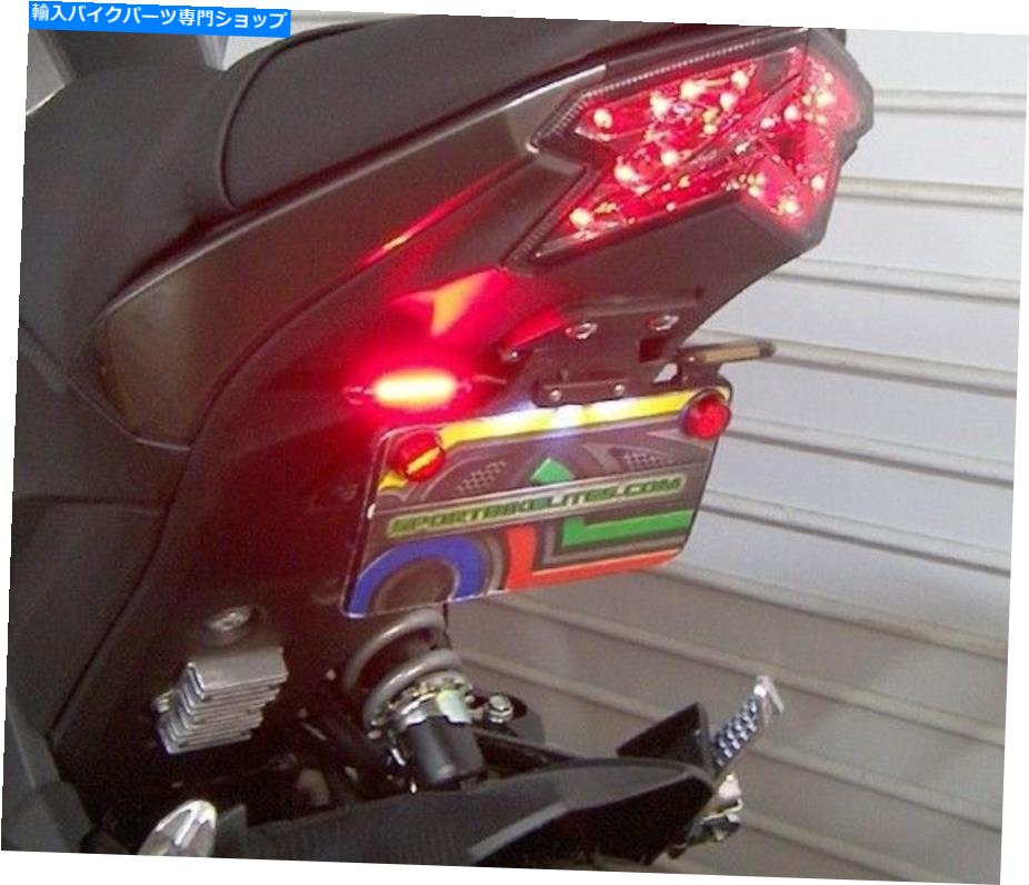 クロームパーツ ←Z125 Pro SSカンプーリーガータットパッションLEDターンシェル付き - クリデメント - クリペル - クリデメント - オリジナルのタイトルを表示 カワサキ Z125 Pro SSフェンダーエリミネーターキット レッドLEDターンシグナル付き-クリアレンズ- show origin