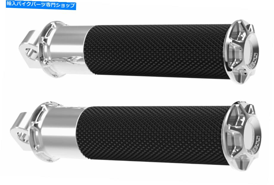 クロームパーツ Arlen Ness Beveled Chrome Fusionの男性マウントフットペグは、ハーレーやメトリックの新しいもの Arlen Ness Beveled Chrome Fusion Male Mount Foot Pegs for Harley or Metric New