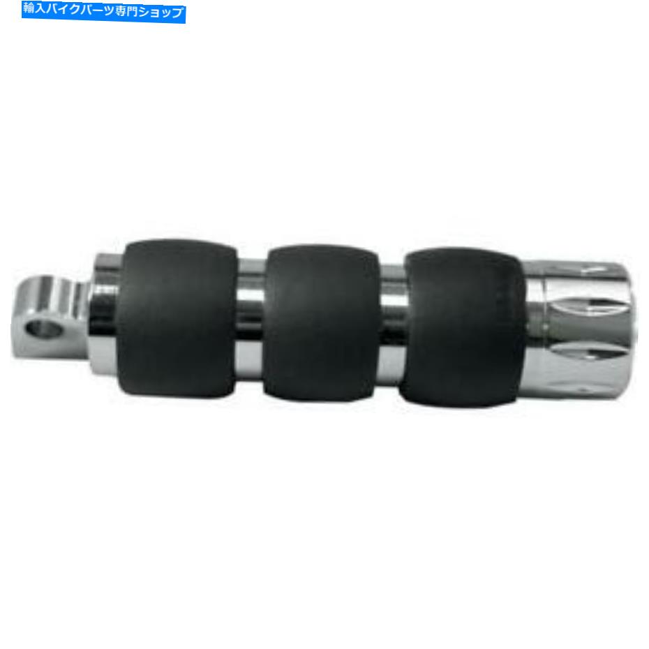 クロームパーツ AVON GRIPS FP-AIR-93-CH-RIライバルベルベットエアオスマウントフットペグ - クロム Avon Grips FP-AIR-93-CH-RI Rival Velvet Air Male-Mount Footpegs - Chrome