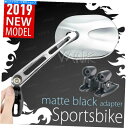 クロームパーツ VAWIK STARK CHROME CNCミラーブラックアダプターフェアリングマウントはスズキスポーツバイクフィット VAWiK STARK Chrome CNC Mirror Black Adapter Fairing Mount fits SUZUKI Sportsbike