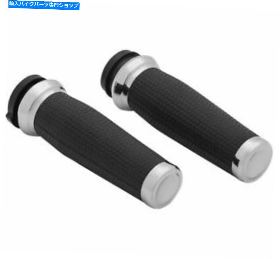 クロームパーツ クライャキンクロームスラリーグリップ - 5942 Kuryakyn Chrome Thresher Grips - 5942