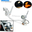 N[p[c Harley 1994-13̂߂̃v}Eg^[VOiCgo[ʉ߂N[tHOX|bgCg Chrome Fog Spotlight Passing Lamp Mount Turn Signal Light Bar For Harley 1994-13