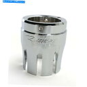 クロームパーツ Rinehart Chrome 4 In。城スタイル機械加工エンドキャップ - 900-0117 Rinehart Chrome 4 in. C...