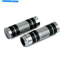 クロームパーツ ビレットグリップ、ハーレーのためのアルミニウムクロム - Davidson 1973年 - プレゼント Billet Grips Knurled...