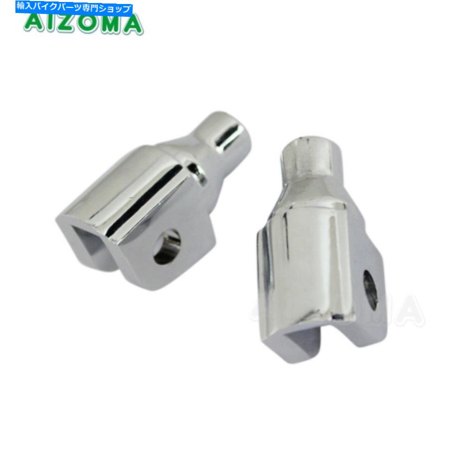 ѡ M109R 2006-13ΤΥ४ȥХ­PEGĴ㥹ץץޥ Chrome Motorcycle Foot Peg Adjuster Clamp Adapter Mount For Suzuki M109R 2006-13