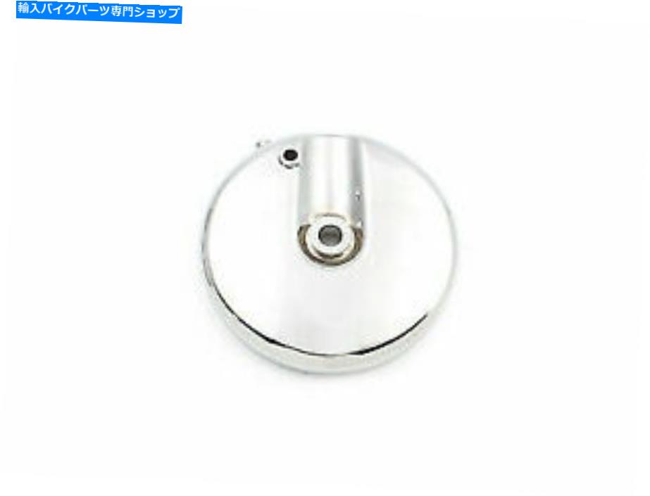 クロームパーツ Harley Davidsonによるクロムフロントブレーキバッキングプレート右側V-Twin Chrome Front Brake Backing Plate Right Side for Harley Davidson by V-Twin