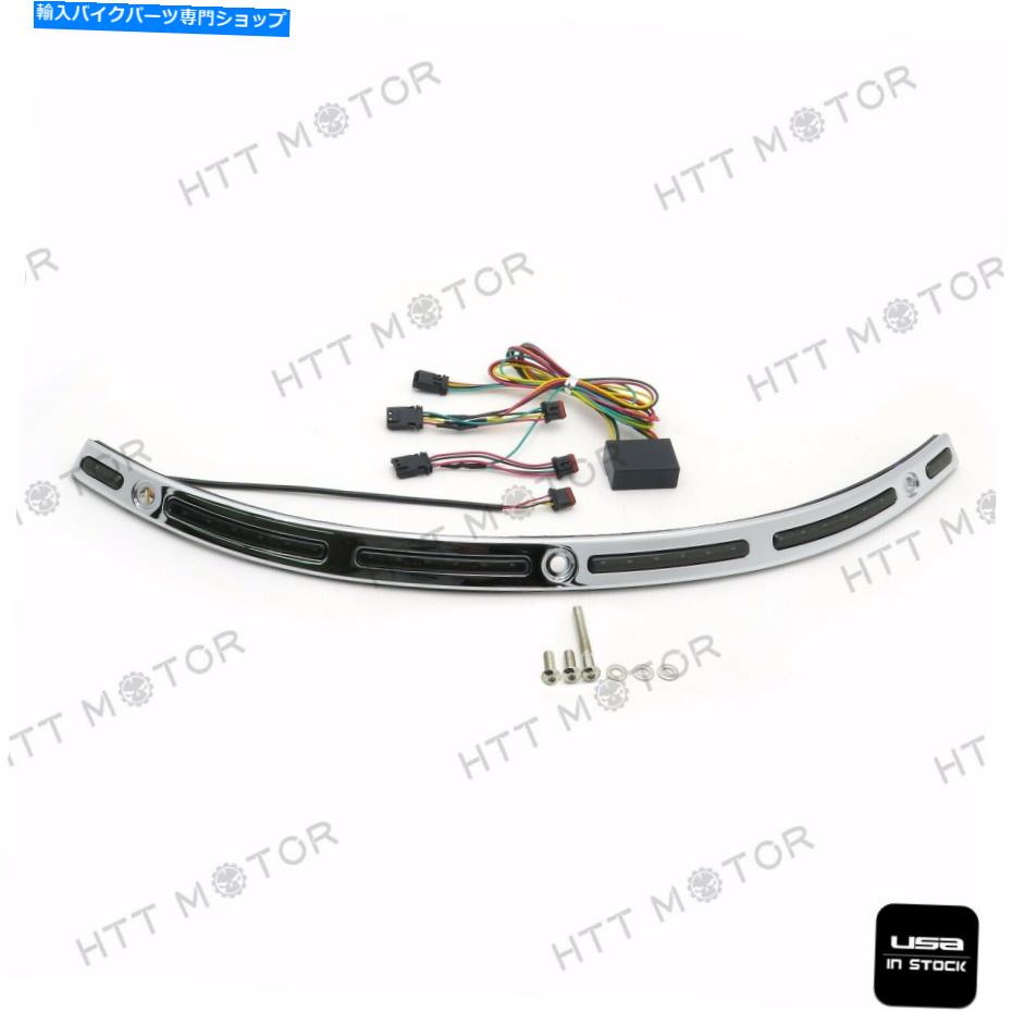 クロームパーツ Harley Touring Street Glide 14 15 17 17のためのクロムLED Windshield Chrome Trim Chrome LED Windshield Chrome Trim For Harley Touring Street Glide 14 15 16 17