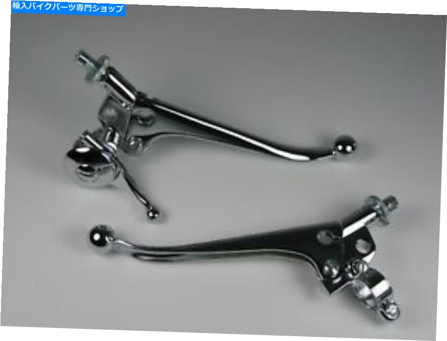 クロームパーツ 7/8クロームボールエンドクラッチブレーキチョークレバーW /ミラーホール60-2241 / 2 TRIUMPHイギリス 7/8 CHROME BALL END CLUTCH BRAKE CHOKE LEVER W/ MIRROR HOLE 60-2241/2 TRIUMPH UK