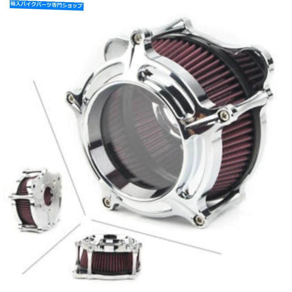 クロームパーツ Harley Street Glide CVO Flhxse FlhxのためのChrome CNCカットエアクリーナー吸気フィルター Chrome CNC Cut Air Cleaner Intake Filter For Harley Street Glide CVO FLHXSE FLHX