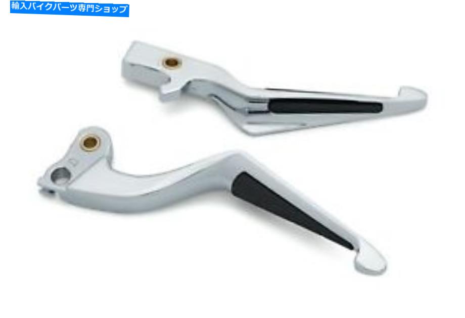 クロームパーツ クレアキンクロームブラックイシオレバーレバーペアセットインドツーリングクルーザー2018-2019 Kuryakyn Chrome Black ISO Levers Lever Pair Set Indian Touring Cruiser 2018-2019