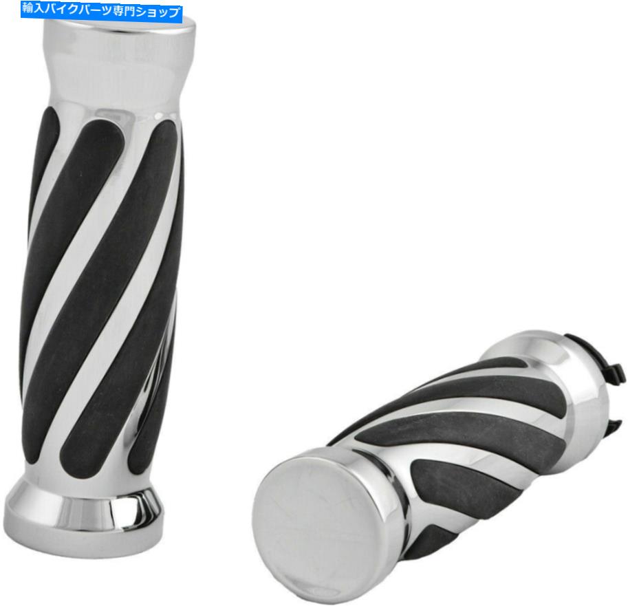 クロームパーツ クロームバレルツイストレールグリップデュアルスロットル1 