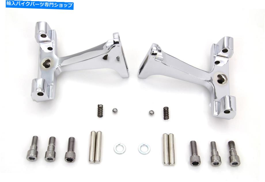 クロームパーツ ハーレーツーリングバッガーのためのクロム調節可能な旅客フットボードマウントキット Chrome Adjustable Passenger Footboard Mount Kit for Harley Touring Bagger