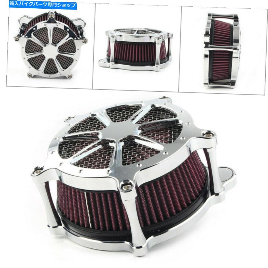 クロームパーツ ヴェンチュリクロームエアフィルター摂取クリーナーのハーリーツーリングストリートグライドソフト Venturi Chrome Air Filter Intake Cleaner For Harley Touring Street Glide Softail