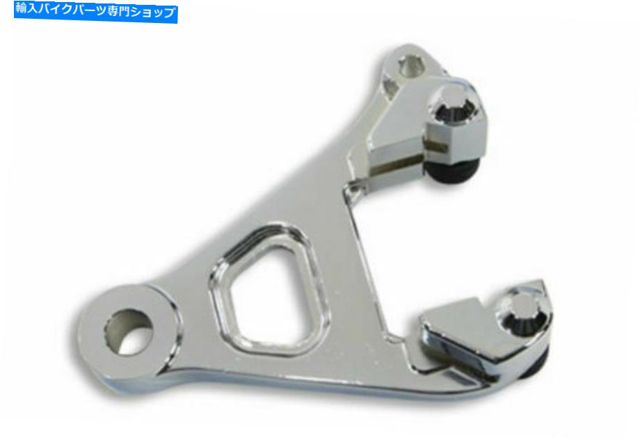 クロームパーツ Harley DavidsonによるクロームリアブレーキキャリパーブラケットBy V-Twin Chrome Rear Brake Caliper Bracket for Harley Davidson by V-Twin