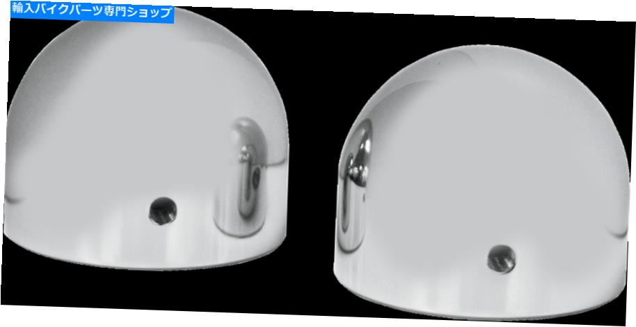 クロームパーツ La Choppers Chrome Dome Axle Caps 1995-17ハーリーダイナツーリングソフトスポーツスター La Choppers Chrome Dome Axle Caps 1995-17 Harley Dyna Touring Softail Sportster