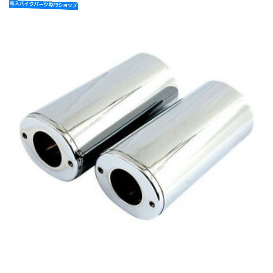 クロームパーツ スタンドパイプカバー、フォークカバークローム、4 