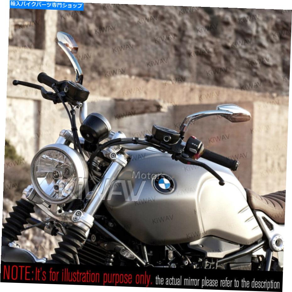 クロームパーツ MAGAZI CNCアルミ凸面鏡メドサクローム10mm×1.5ピッチBMW R12S Magazi CNC aluminum convex mirrors Medusa chrome 10mm x 1.5pitch fits BMW R12S
