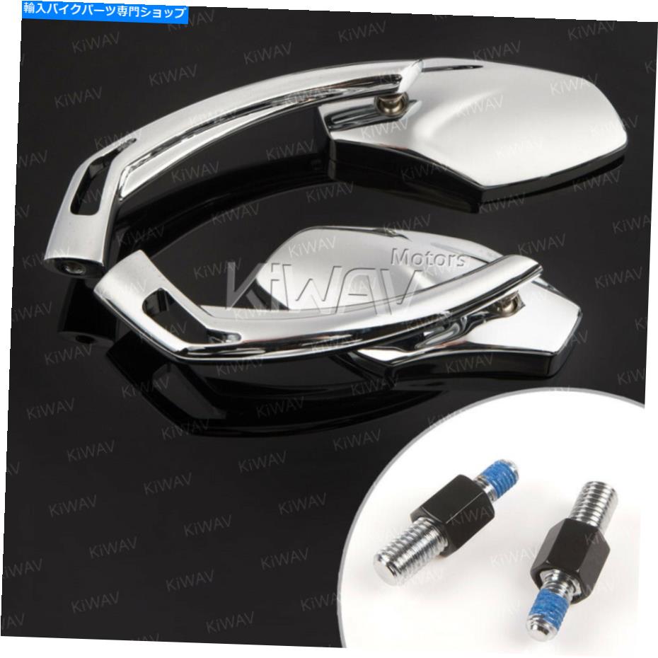 Magazi CNC aluminum convex mirrors Medusa chrome 10mm x 1.5pitch fits BMW F650GS