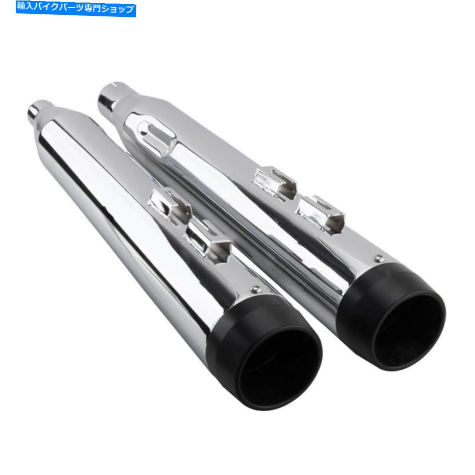 クロームパーツ 2017-2019オートバイのトゥーリングのためのマフラーの排気パイプの4 "スリップ 4" Sli..