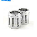 クロームパーツ Rinehart Chrome 4 In。スロットスタイルの機械加工エンドキャップ - 900-0131 Rinehart Chrome 4 i...