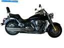 クロームパーツ 散策シーシーバー/背もたれ/荷物ラック - 川崎ヴルカンVN 2000 VN2000 Studded Sissy Bar/Backrest/Luggage Rack - Kawasaki Vulcan VN 2000 VN2000