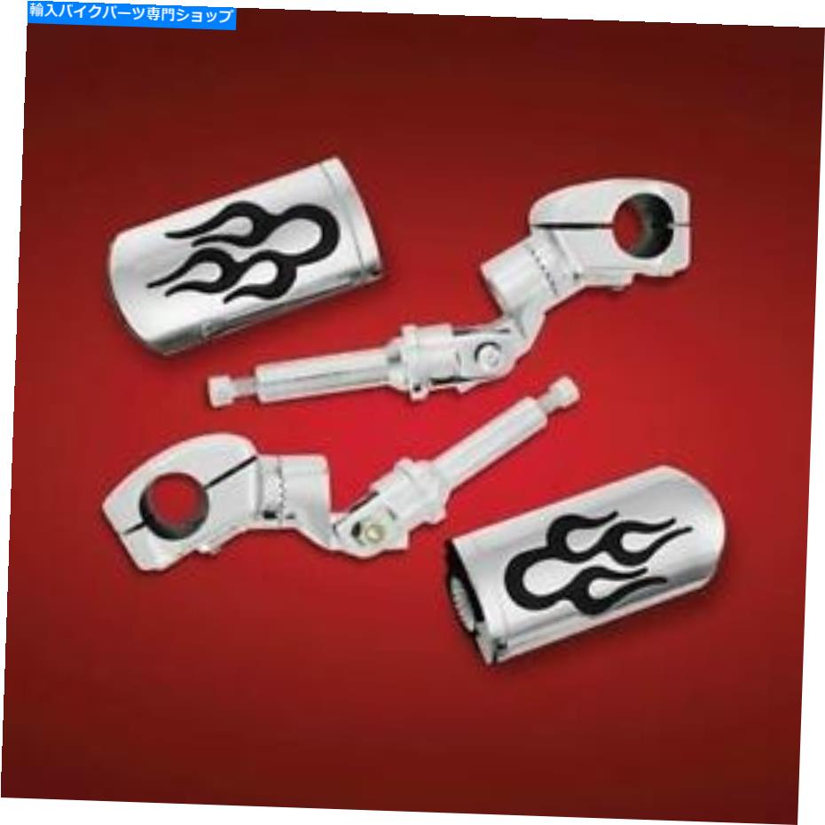 クロームパーツ Show Chrome 21-355Pデイバイダ - 炎 - オリジナルのタイトルを表示 Show Chrome 21-355P ハイウェイペグ-炎- show original title