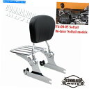 クロームパーツ ハーリー遺産のための取り外し可能なクロムSissy Barの背もたれの荷物ラック Detachable Chrome Sissy Bar Backrest Luggage Rack For Harley Heritage Softail