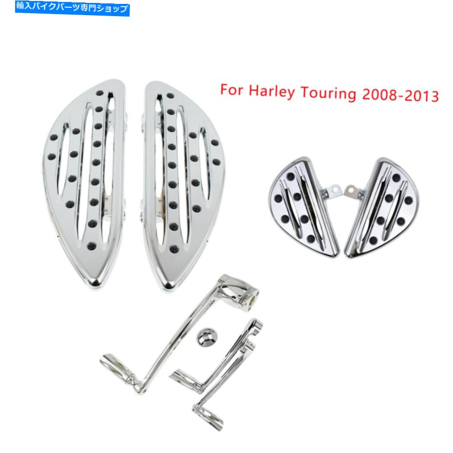 ѡ ϡ졼ġ2008-2013Τ˥եåȤ륯ॷåȥɥ饤СξҤξ Chrome Shallow Cut Driver Passenger Floorboards Fit For Harley Touring 2008-2013