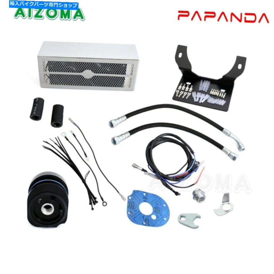 クロームパーツ ハーリーツーリング99-08クロムのためのオートバイの再発オイルクーラーオイルの冷却システム Motorcycle Reefer Oil Cooler Oil Cooling System For Harley Touring 99-08 Chrome