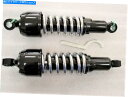 クロームパーツ 鈴木VZ800 Marauder 11.5「ヘビーデューティロングブラッククロムショック Suzuki VZ800 Marauder 11.5" Heavy Duty Long Black Chrome Shocks