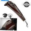 クロームパーツ ツイストチェリーロープロファイルタンクダッシュコンソール燃料ガスタンクキャップフィットハーレー08-20 Twisted Cherry Low-Profile Tank Dash Console Fuel Gas Tank Cap Fits Harley 08-20