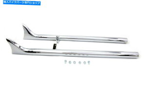 クロームパーツ 2015年流首長、インドのストレートフィッシュテールセットクローム、36 "Long x 1-7 / 8"直径 2015-up Chief, Indian Straight Fishtail Set Chrome, 36" long x 1-7/8" diameter
