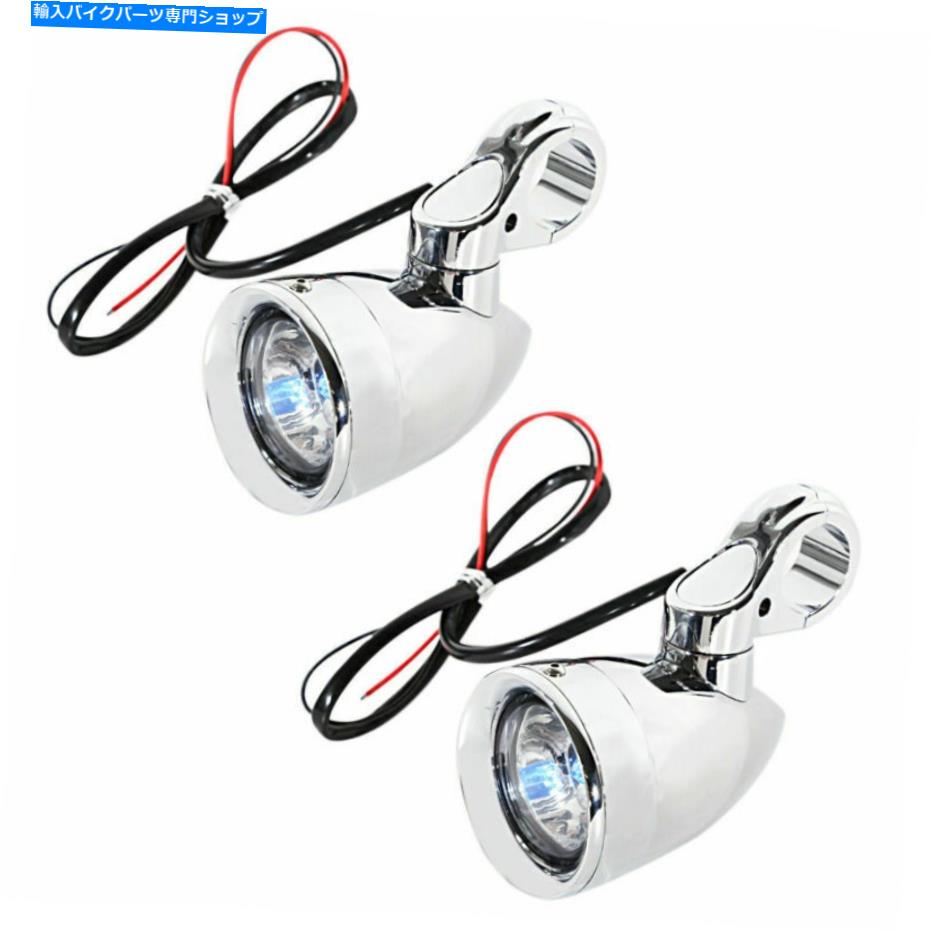 クロームパーツ フリンドFLH / T FLHX 1 1/4 "32 mmエンジンジャー用トコロームライト - オリジナルの..