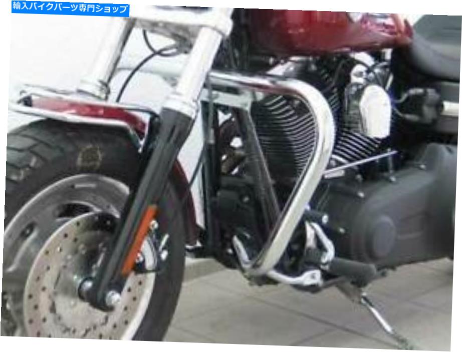 クロームパーツ クラッシュバークロームメッキハーレーダビッドソンダイナ脂肪ボブ'08 /ワイドグライド '10メンズ Crash BAR Chrome-Plat...