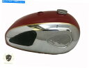 クロームパーツ BSA A7 A10スーパーロケットレッドクロームガソリンタンク+ニーパッド+キャップfit BSA A7 A10 SUPER ROCKET R...